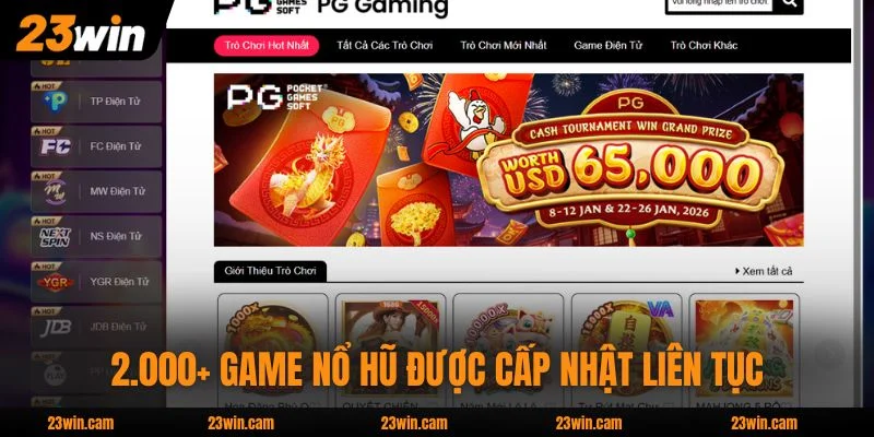 23WIN 17 2.000+ game nổ hũ được cấp nhật liên tục