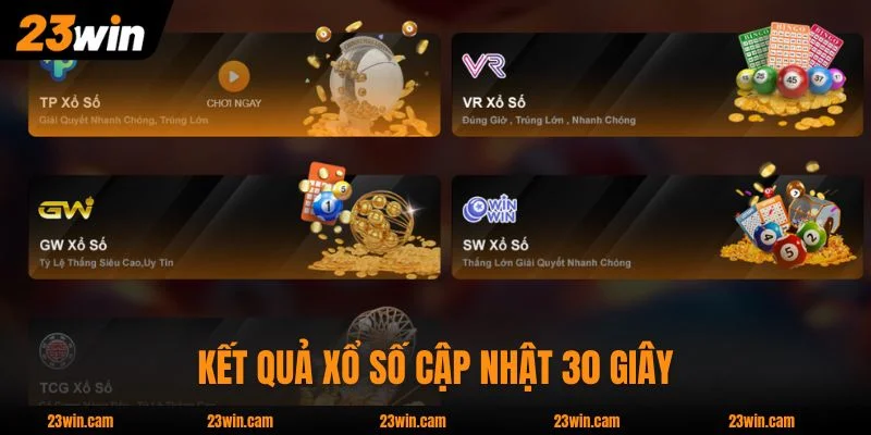 23WIN 19 Kết quả xổ số cập nhật 30 giây, 1 ăn 99 nổi bật